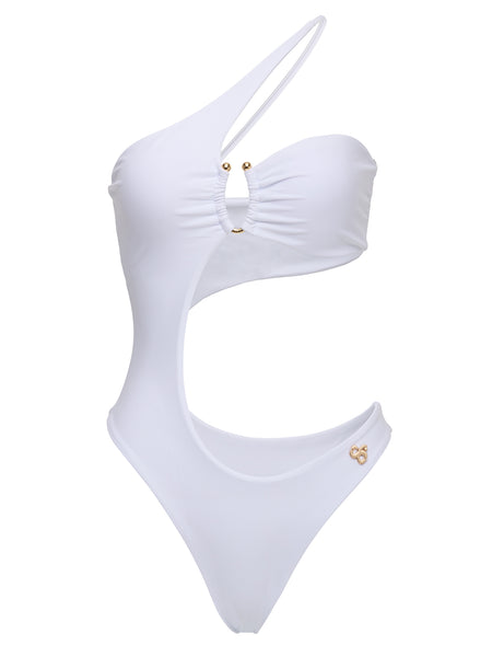 The Luxe Monokini (White)