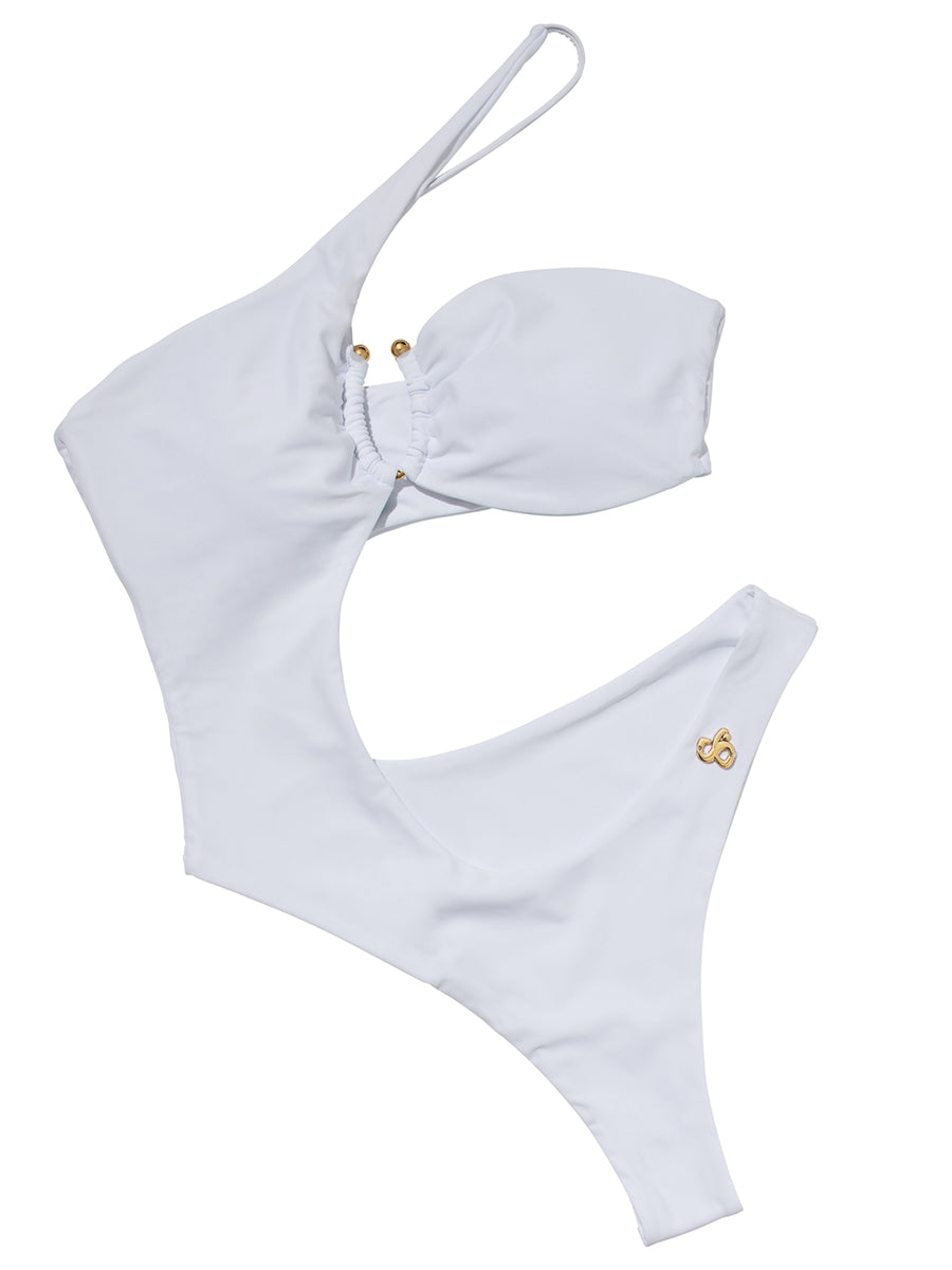 The Luxe Monokini (White)