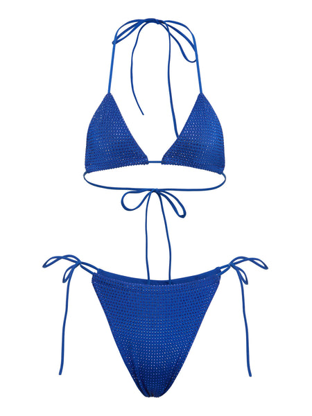 Crystal Beach Two Piece Bikini in Mineral Blue