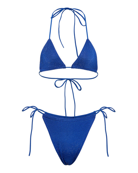 Crystal Beach Two Piece Bikini in Mineral Blue