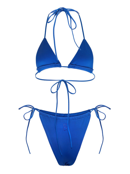 Crystal Beach Two Piece Bikini in Mineral Blue
