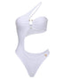 Hannah Luxe Cutout Monokini in White