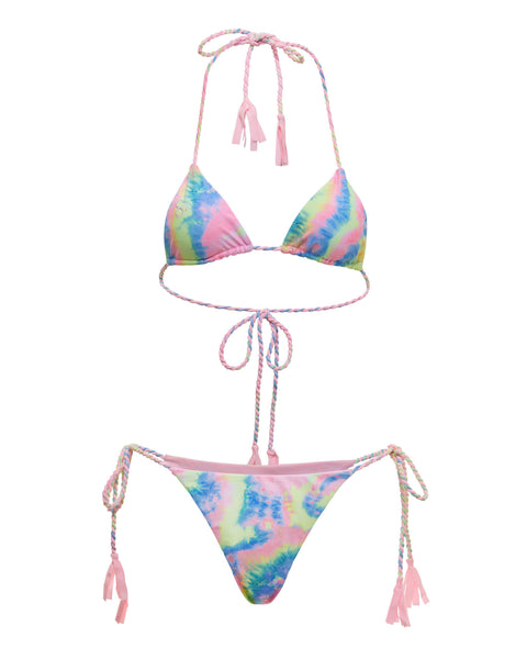 Mystic Pink Oasis Two Piece Biweave Rope Bikini