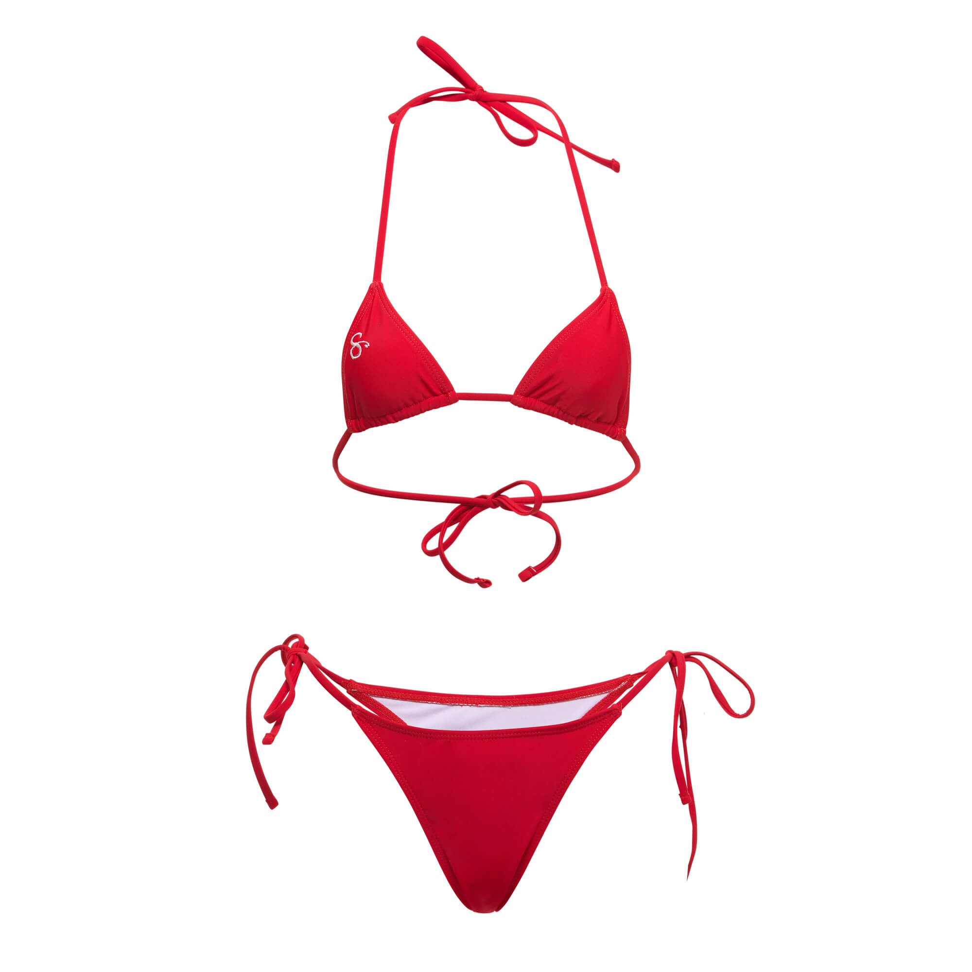 red triangle bathing suit