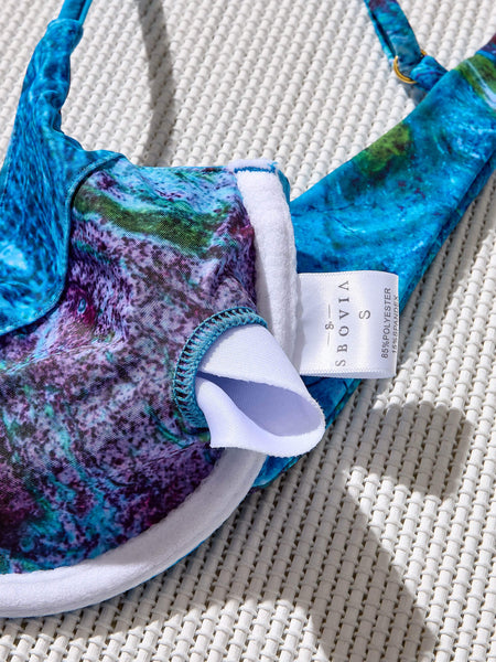 Arctic Paradise Two Piece Two Piece Canvas Transfer Bikini