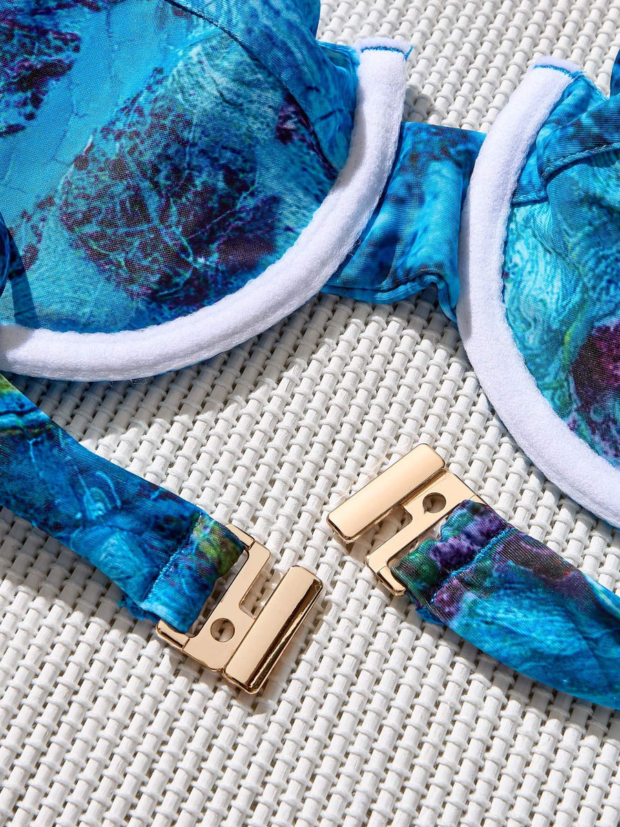 Arctic Paradise Two Piece Two Piece Canvas Transfer Bikini