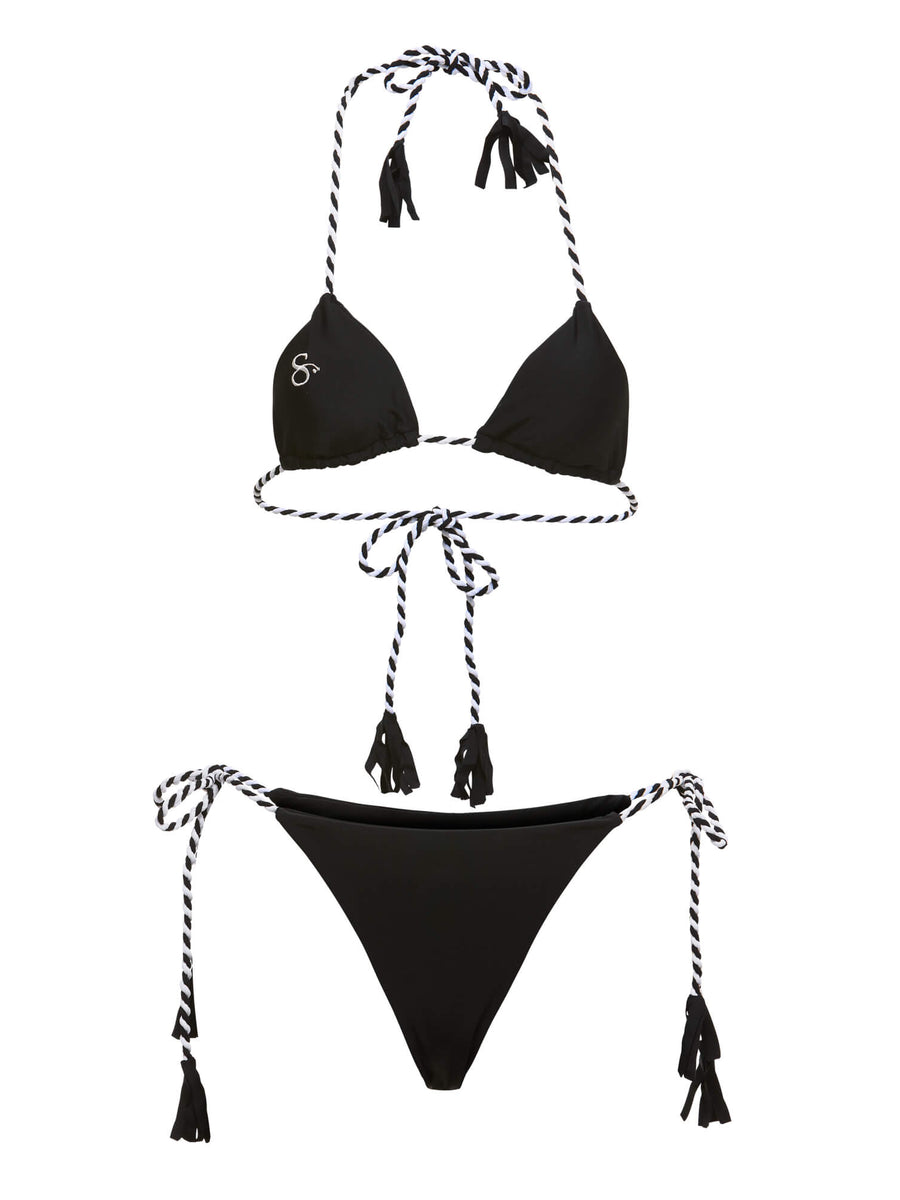 Stormy Night Two Piece Biweave Rope Bikini