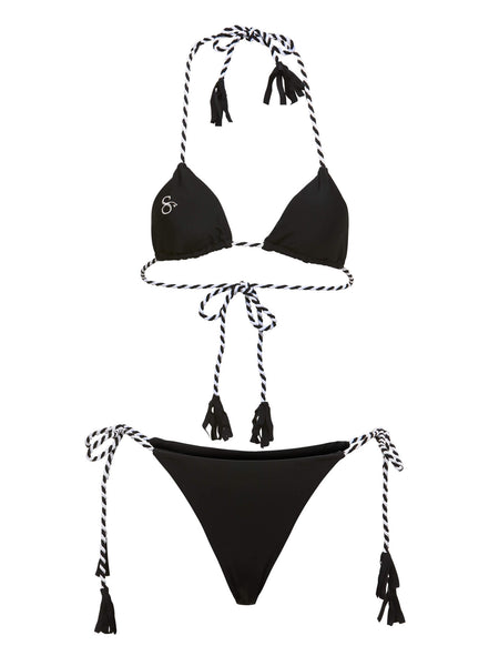 Stormy Night Two Piece Biweave Rope Bikini