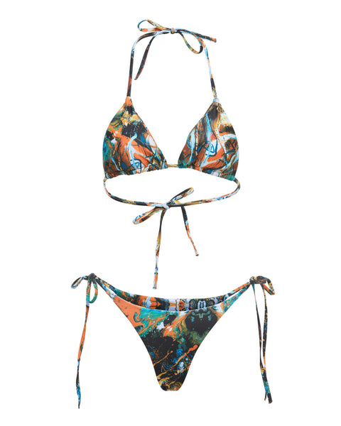 The Macedonian Matsa Two Piece Canvas Transfer Bikini