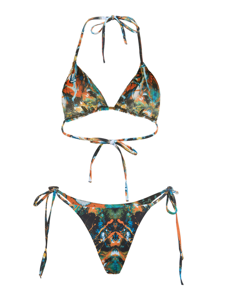 The Macedonian Matsa Two Piece Canvas Transfer Bikini