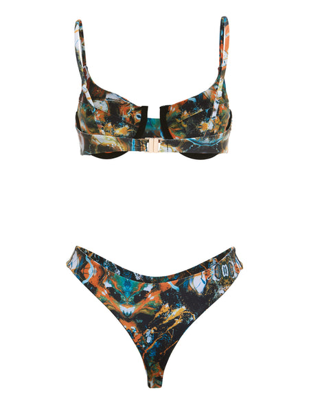 The Macedonian Monarch Two Piece Canvas Transfer Bikini